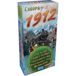 Chenquansarl-Les Aventuriers Du Rail Extension Cartes Europa 1912 - Version Fran&ccedil;a - Jeu De Soci&eacute;t&eacute; Pour Enfants D&egrave;s 8 Ans - 2 &Agrave; 5 Joueurs - Jeu De Strat&eacute;gie A Jouer Avec Jeu De Base Europe - Neuf