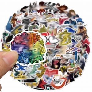 100 Pcs Cute Dessin Animé Autocollant,Fantaisie Cartoon Stickers Imperméable,Personnages De Films Magiques Anime Pvc Stickers,Kawaii Mignon Enfants Autocollants Pour Tasse Bagages Skateboard Guitare - Neuf