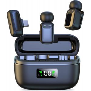 Micro Cravate Sans Fil Pour Iphone &iquest; Ipad, Mini Microphone Pour Streaming En Direct, Enregistrement Vid&eacute;o, T&eacute;l&eacute;phone Android, Ordinateur, Entretiens En Ext&eacute;rieur Ou Int&eacute;rieur, Youtube, Vlog, Tiktok - Neuf