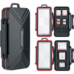 KALANKA-Porte Carte Mémoire Organisateur de Stockage Anti-Choc Memory Card Case pour Cartes SD SDXC SDHC Micro SD/CF XQD Nano Sim Huawei Nano mémoire TF Cartes CompactFlash(48 Fentes) - Neuf