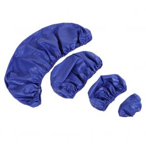 Housses De Protection Pour Fauteuil Dentaire En Pu, Lot De 4 Pieces, Sans Lavage, Coussins, Appuie-Tete, Bleu, Taille M - Neuf