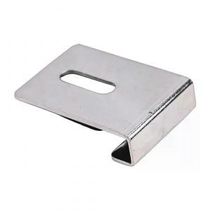 4 ensembles de clips de miroir muraux Clips de support de miroir avec vis Kit de fixation Clips métalliques sans cadre pour accessoires de salle de bain de cuisine - Neuf