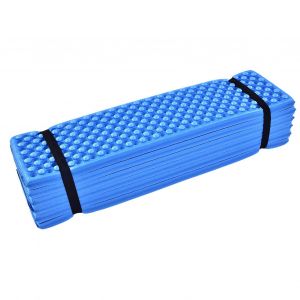 Tapis De Camping En Mousse D'extéRieur, Tente De Plage Pliante, Matelas ImperméAble (Bleu) - Neuf