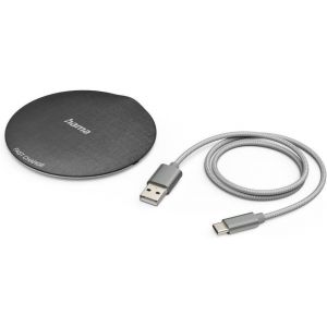 Jum-Chargeur Sans Fil 10 W Qi-Fc10 Métal(Chargeur Induction Compatible Iphone 12/11 /11 Pro/Xs/Xs Max/Xr/X /8/8 Plus,Samsung Galaxy S10 /S9 /S9 + /S8 /S8 + /S6,Universal Qi Charging Pad)Noir - Neuf