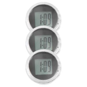 3 pièces Mini Horloges de Moto Étanche Autocollant Support De Moto Montre Horloges Numériques Pour Véhicule - Neuf