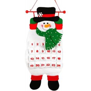 Calendrier de l'avent - le Bonhomme de neige, Senti l'Avent, Calendrier Mural, 24-de la Cellule &agrave; Remplir Calendrier de l'Avent, BRICOLAGE de No&euml;l, Calendrier - Neuf