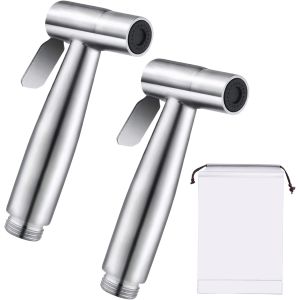 JGD-Lot de 2 douchettes &agrave; main pour bidet - Douchette &agrave; main pour WC - Douchette &agrave; main - Bidet - Convient pour les toilettes, les toilettes, le bidet - Neuf