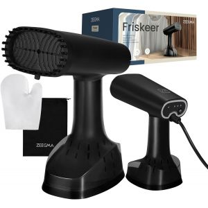 MEVRONISSHOP-ZEEGMA FRISKEER 2 en 1 D&eacute;froisseur Portable pour V&ecirc;tements, Fer &agrave; Vapeur 1640 W, 380 ml D&eacute;bit de Vapeur 25 g/min Chauffage Rapide en Toute S&eacute;curit&eacute; pour le Tissu Repassage Horizontal et - Neuf