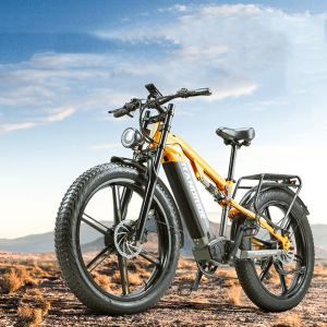 V&eacute;lo &Eacute;lectrique Randride Yx80m-2 Moteurs Doubles 2000 W Batterie 48 V 20 Ah Vitesse Maximale : 45 Km/H Autonomie : 50 Km Freins &Agrave; Disque Hydrauliques Shimano Pneus 26 Pouces &Eacute;cran Couleur - Neuf