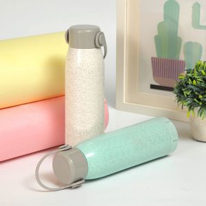 Hjlian Bouteille D'eau Portable En Verre Avec Couvercle, Style Ete, Pour Le Sport (Violet) - Neuf