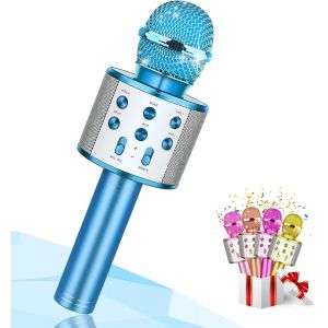 ERYI-Micro Sans Fil,Jouet Enfant 3-12 Ans Micro Karaoke Cadeau Fille 3 4 5 6 7 8 9 10 11 12 Ans Jouet Fille 3-12 Ans Cadeau Enfant 3-12 Ans Microphone Sans Fil Cadeau Noel - Neuf