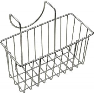 Porte-&eacute;ponge en acier inoxydable pour &eacute;vier de cuisine, pour brosses et liquides - Neuf