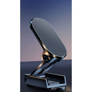 Support Magnétique Pour Téléphone De Voiture (Pliage Et Multi-Fonctionnelle): Magnétique Stand Avec Le Pliage De La Base À 360°, Universel, Compatible Avec L'iphone, Samsung Et Tous Les Smartphones (Noir). - Neuf