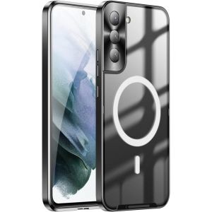 Sjzg-Hercn Metal Protective Case For Samsung Galaxy S21+ 5g 6.7"; Ring Magsafe Magnet - Wireless Charging - Aviation Aluminum Metal Protective Bumper Designed - Built-In Camera Lens Film - Slim (Blac - Neuf