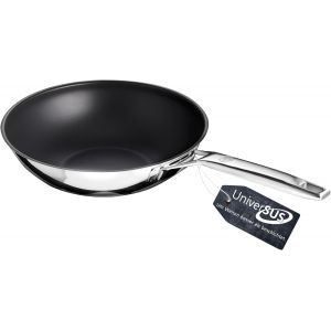 Subzonal-Astral 64455-28 Po&ecirc;le Wok En Acier Inoxydable Avec Structure De Surface Universus 28 Cm - Neuf
