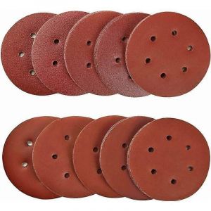 Promotion D'hiver,100 Pièces Disques De Ponçage 150mm Disque De Ponçage Disques De Ponçage 40/80/120/180/320/600/800/1000/1500/2000 Grain Idéal Pour Le Ponçage / Polissage / - Neuf