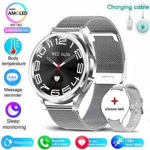 Pour Android Et Ios Montre 6 Montre Intelligente Classique Femmes Hommes Sport Fitness Sant&eacute; &Eacute;tanche Bluetooth Appel Smartwatch 2025 Nouveau - Neuf