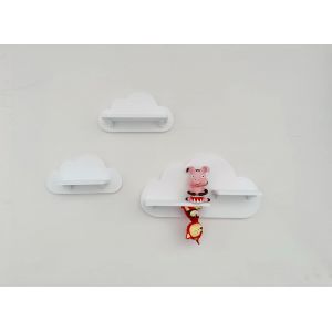 CAUC-Lot de 3 nuages blancs assortis / compatibles avec les figurines Toniebox Tonie - Neuf