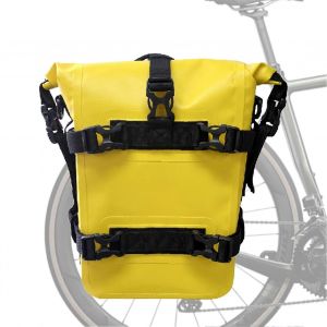 Sacoche De Velo Multifonctionnelle Pour Porte-Velos, Resistante Aux Rayures, Ideale Pour Les Voyages Et Le Camping, Jaune - Neuf