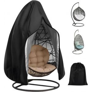 Ulteronixshop-Housse de Protection pour ?ufs Chaise Housse de Chaise Suspendue Housse de Fauteuil Suspendu Imperm&eacute;able avec Cordon Couverture de Chaise Suspendue Anti-UV 210D toile Oxford(190 x 115 c - Neuf