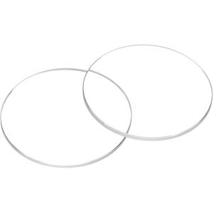Kal-2pcs Verre De Montre En Cristal 30,5mm Dia 1,2mm Bord Biseauté Plat Rond Verre Ultra-Clair Visage De Montre En Verre Cristaux Len Miroir De Cadran Pièces Rechange Pour Réparation - Neuf