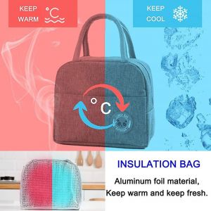 Sac &agrave; lunch isotherme portatif. Petit sac &agrave; lunch &eacute;tanche et &agrave; l'huile - Neuf