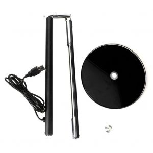 Lampe De Table Led Pliable, Style Tatouage Tendance, Protection Des Yeux, Lampe De Bureau Led En Metal, Prise Americaine (Noir) - Neuf