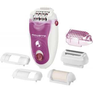 Checarzhn--No1-Ep5660 Silence Soft Epilateur Épilation Silencieuse Pour Jambes Avec Technologie Micro-Contact, 7 Accessoires, 4, 8w, 220-240v, Violet/Blanc - Neuf