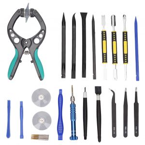 Kit d'outils de reparation electronique, design antiderapant, confortable, pratique et flexible, kit d'outils de reparation de telephone 18 en 1 - Neuf