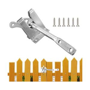 Serrure De Porte Coulissante Automatique Universelle - Loquet En Acier Durable Pour Portails, Clôtures Et Sécurité Extérieure - Installation Facile, Résistant À La Rouille - Neuf