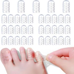 Kalanka-35 Pièces Silicone Protège Orteils, Respirantes Protections D'orteils Gros Petite Orteil Pour Homme Femme, Anti-Friction Capuchons D'orteils Pour Ampoules Callosités Ongles Soulager Pied La D - Neuf