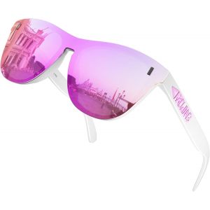 Lunettes De Soleil Hd Polarisées Uv400, Anti-Éblouissement, Ultra Légères, Monture Tr90 Douce Pour La Peau, Verres Plats - Neuf