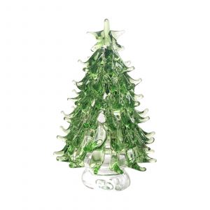 1 Sapin De Noël Vert K9 Figurines Miniatures En Cristal C - Neuf