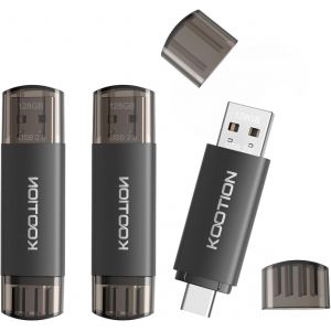 Cle Usb C 128 Go Clé Usb 2.0 Lot De 3 Clef Usb 128Go Otg 2 En 1,Pendrive Type C Mémoire 128 Gigas Pour Android/Window/Pc, Smartphone Huawei/Xiaomi/Samsung, Stockage De Données Exte[CLE8110007] - Neuf