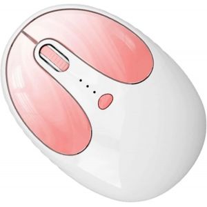 Souris sans fil Bluetooth en forme de lapin,silencieuse double mode portable légère rechargeable optique de voyage pour PC ordinateur portable MacBook tablette enfant fille étudiante cadeau - Neuf