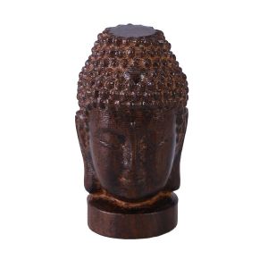Statue de Bouddha sereine en palissandre ¿ Décoration Feng Shui pour bibliothèques, bureaux et espaces de méditation - Neuf