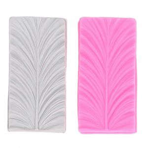 2 Paires De Forme De Plume Moulage Fondant En Silicone G&acirc;teau Au Chocolat Bordure D&eacute;cor Moulage Pour La Cuisson - Neuf
