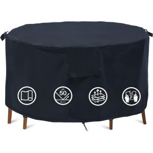 Housse De Protection Imperm&eacute;able Pour Meubles De Jardin - Protection Contre Le Vent Et Les Uv - Diam&egrave;tre : 188 X 70 Cm - Neuf