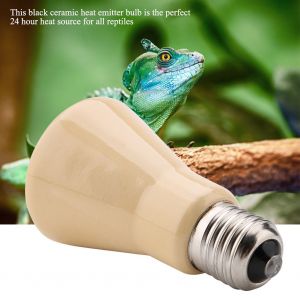 Hjlian Lampe Chauffante Infrarouge En Ceramique 220-230 V Pour Reptiles (75 W, Jaune) - Neuf
