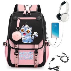 Kpop D&eacute;mon Chasseurs Derpy Tigre Adolescents Sac &Agrave; Dos Sacs Kpop D&eacute;mon Chasseurs Derpy Tigre Cartable Sacs &Agrave; Dos Retour &Agrave; L'&Eacute;cole Sacs - Neuf