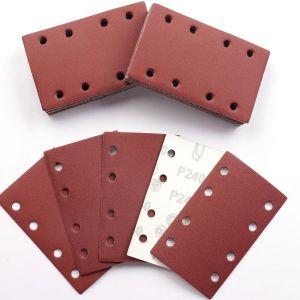 50 Pièces Feuilles Abrasives,80x133mm Papier a Poncer 240 Grains Papier Abrasif pour Bosch Ponceuse Vibrante Polir et Enlever La Rouille - Neuf