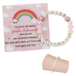 Kal-Cadeau De Rentr&eacute;e Des Classes, Bracelet D'&eacute;colier, Cadeau De Bapt&ecirc;me Pour Fille, Cadeau De Soeur, Bracelet De Communion - Neuf