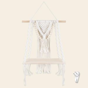 Etagere Murale Deco Boheme, Tenture Murale Etagere Suspendue Boheme Chic pour La Maison Salon La Pépinière Chambre à Coucher - Neuf