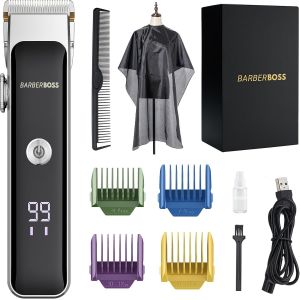 Tondeuse Professionnelle Pour Barbe Et Cheveux, Tondeuse Barbe Homme, Tondeuse Cheveux Hommes, Rasoir Electriques Hommes, Tondeuse &Agrave; Cheveux Pour Homme, Qr-2089 - Neuf