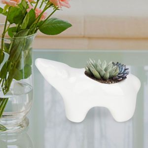 HJLIAN Pot de fleurs en resine ceramique pour plantes succulentes, jardiniere #2 - Neuf