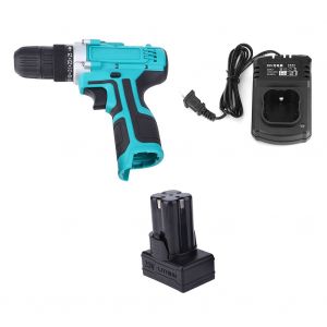 Perceuse electrique rechargeable 25 V, batterie au lithium, tournevis, outil electrique a main, prise americaine 110-220 V, 1 batterie, 1 chargeur - Neuf