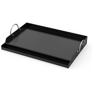 Letnerny-Céramique Plaque De Gril, Universelle Plaque De Cuisson Pour Gril À Gaz Et Barbecue Au Charbon De Bois, Bbq Plancha Avec Poignée, Revêtement Antiadhésif, 58,5 X 40,5 X 7cm, Noir - Neuf