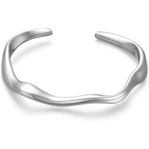 Eryi-Bracelet Manchette En Or 18 Carats Pour Femme - Réglable - En Forme De Goutte - Style Minimaliste Et Épais - Neuf