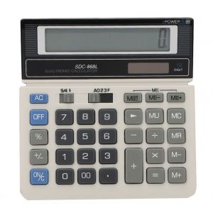 Calculatrice financiere de bureau a energie solaire portable a affichage a 12 chiffres, fournitures de bureau - Neuf