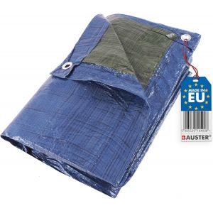 ChenQuanSarl-Bâche En Tissu - Bleu - 3 X 5 M - 70 G/M² - Bâche De Protection - Bâche De Chantier - Imperméable - ?illets Renforcés - Indéchirable - Bâche Industrielle Épaisse - Neuf